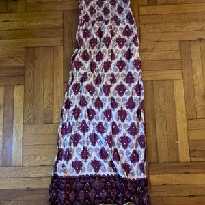 Strapless Tube Top Maxi Summer Sun Dress - Size S